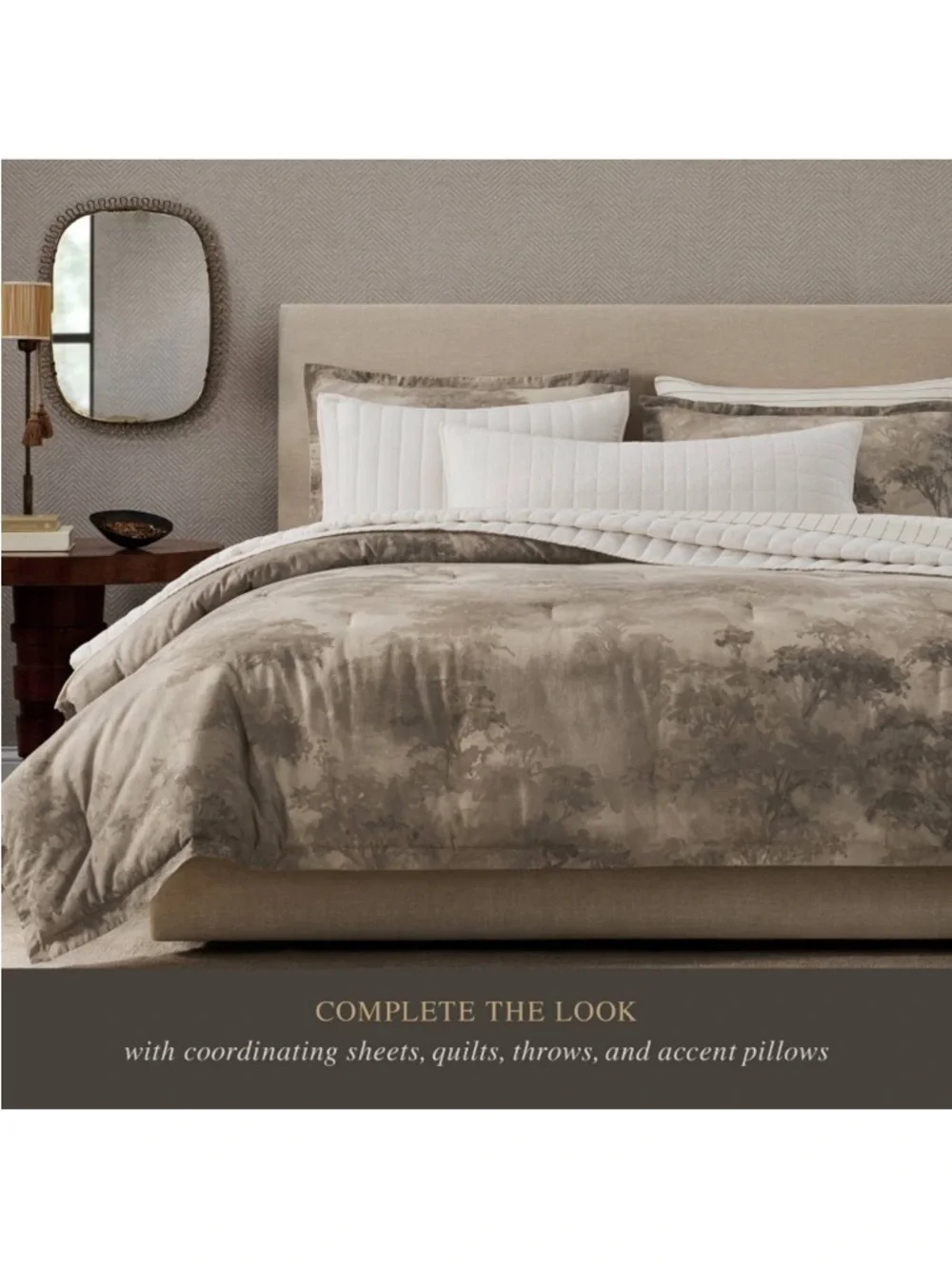 Jeremiah Brent Home - 3pc Full/Queen duvet set 'Walk in the Woods’ New